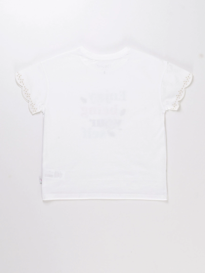 POLERA MANGA CORTA ALGODÓN NIÑA HARVEST CROCHET - 2