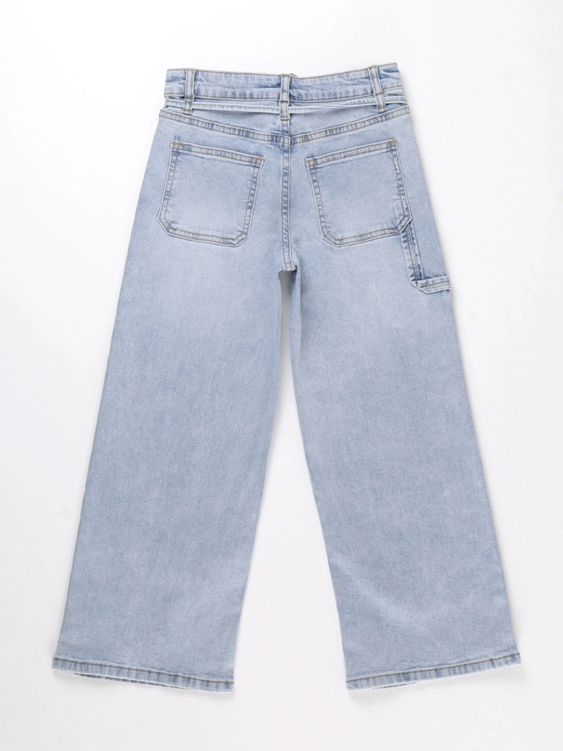 JEANS ALGODÓN WIDELEG NIÑA HARVEST CINTURÓN - 2
