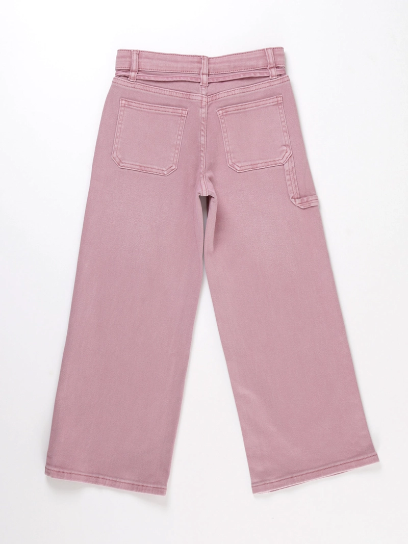 JEANS ALGODÓN WIDELEG NIÑA HARVEST CINTURÓN - 2