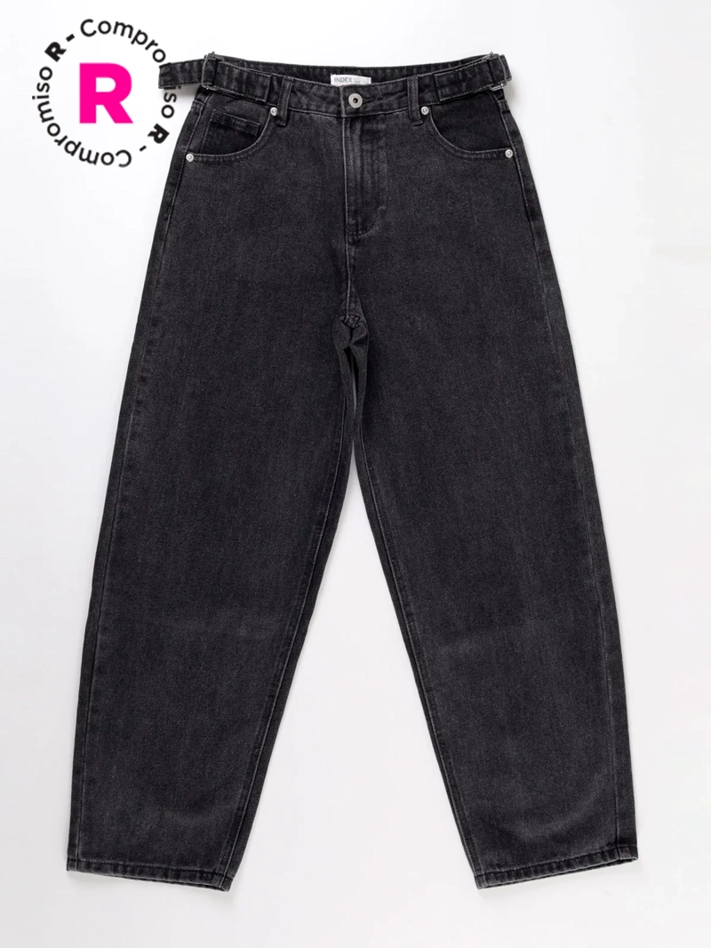 JEANS ALGODÓN BALLOON NIÑA INDEX PRINT - 1