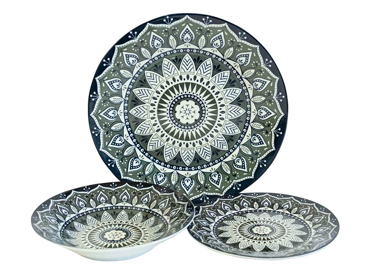 JUEGO DE VAJILLA DORAL GABRIELLE PORCELANA 18PZS - 1