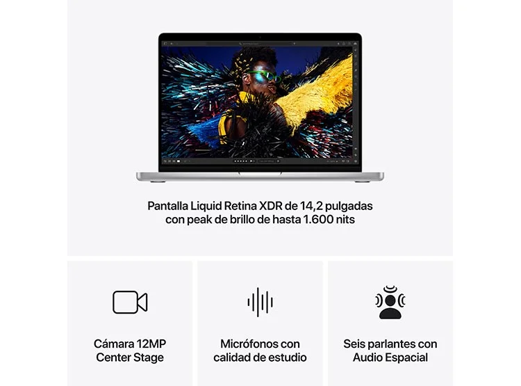 MACBOOK PRO CHIP M4 (CPU 12NUC Y GPU 16NUC) 24GB 512GB 14