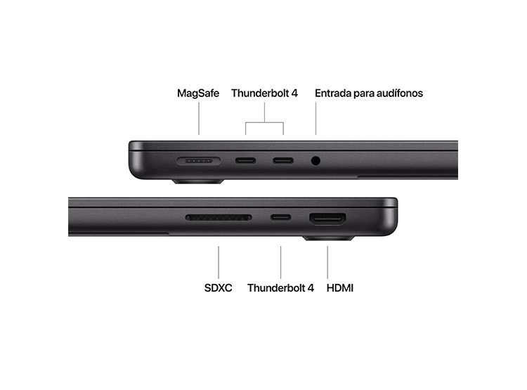 MACBOOK PRO CHIP M4 (CPU 12NUC Y GPU 16NUC) 24GB 512GB 14