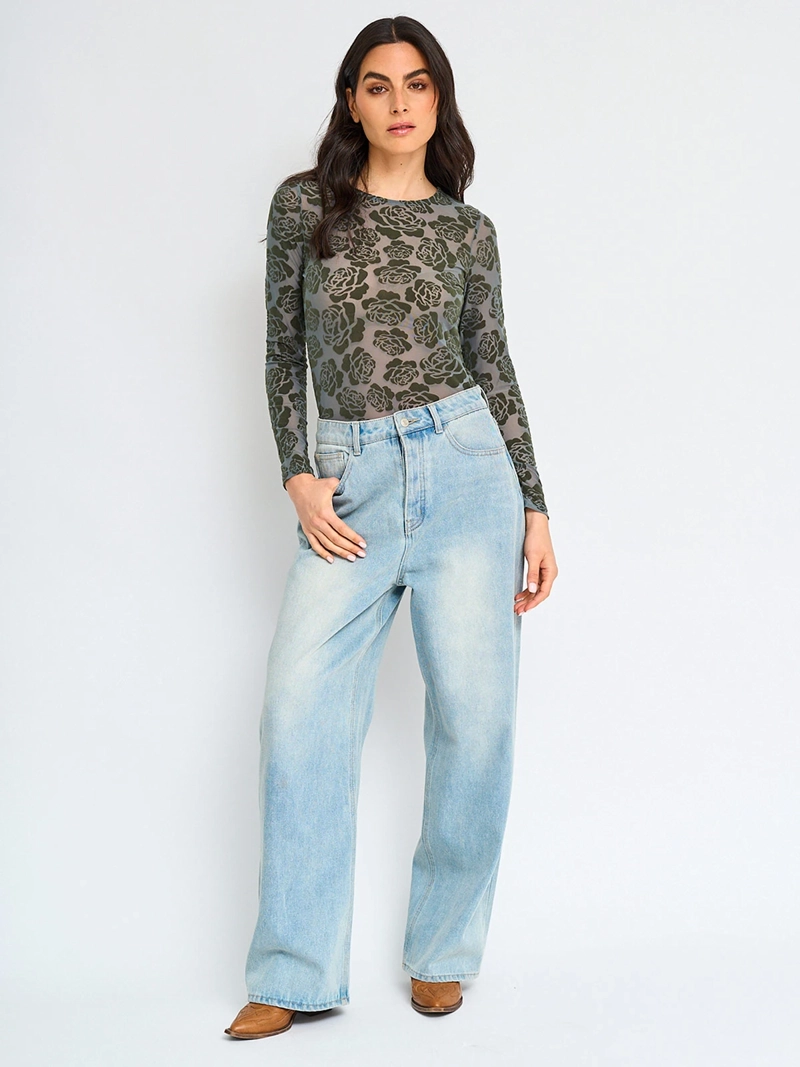 POLERA MANGA LARGA MUJER TATIENNE EFECTO TERCIOPELO - 4