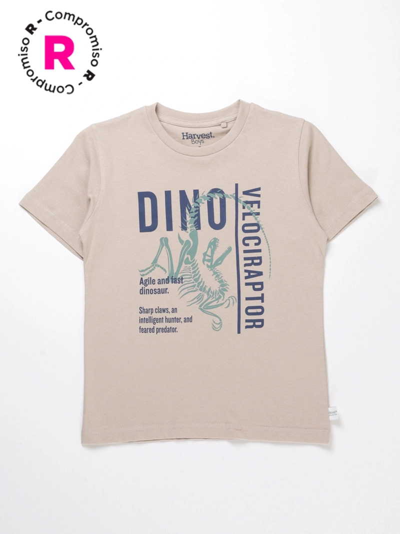 POLERA MANGA CORTA ALGODÓN NIÑO HARVEST - 1