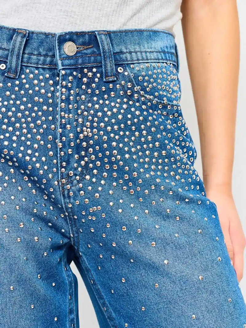 JEANS MUJER BARBADOS TACHAS ALGODÓN  - 4