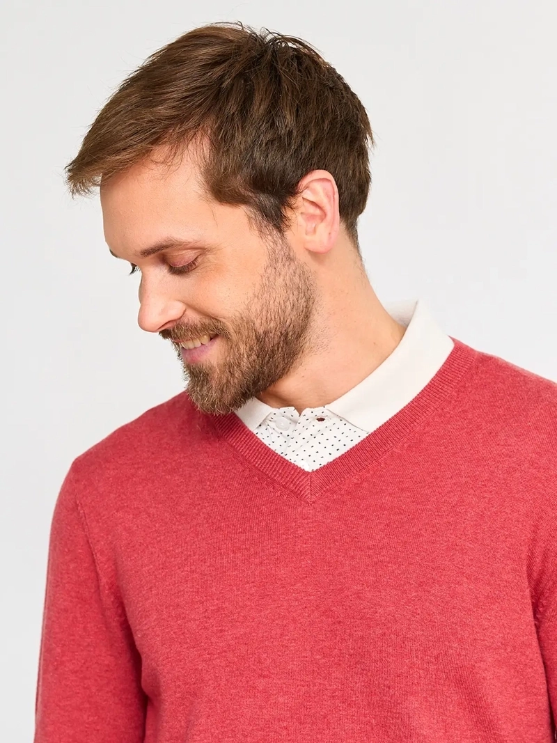 SWEATER ALGODÓN HOMBRE KENNETH STEVENS CUELLO EN V - 3