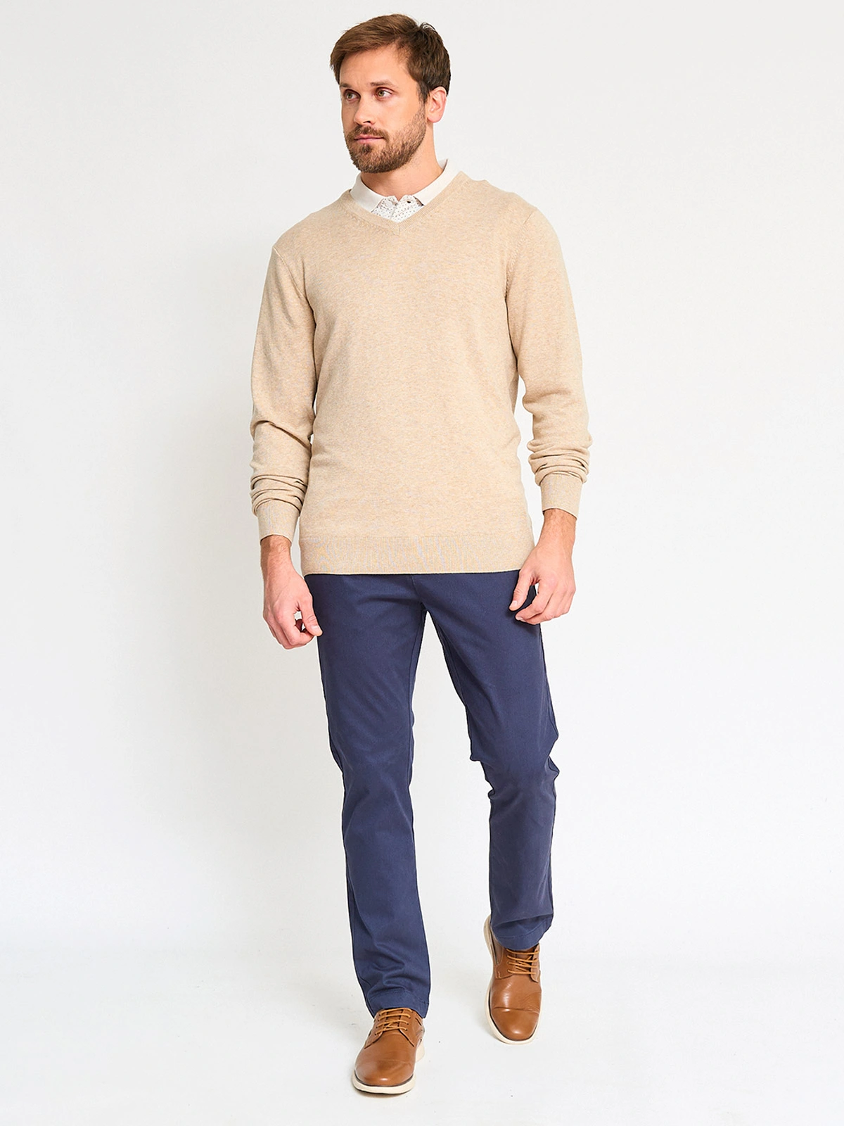 SWEATER ALGODÓN HOMBRE KENNETH STEVENS CUELLO EN V - 4