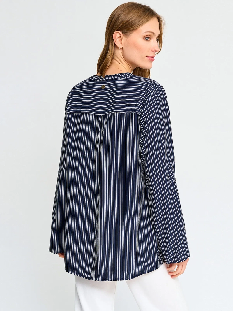 BLUSA MANGA LARGA MUJER REGATTA CUELLO MAO ESTAMPADO - 2