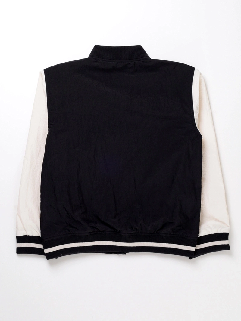 CHAQUETA NIÑO HARVEST NEGRO CORTAVIENTO FORRO - 2