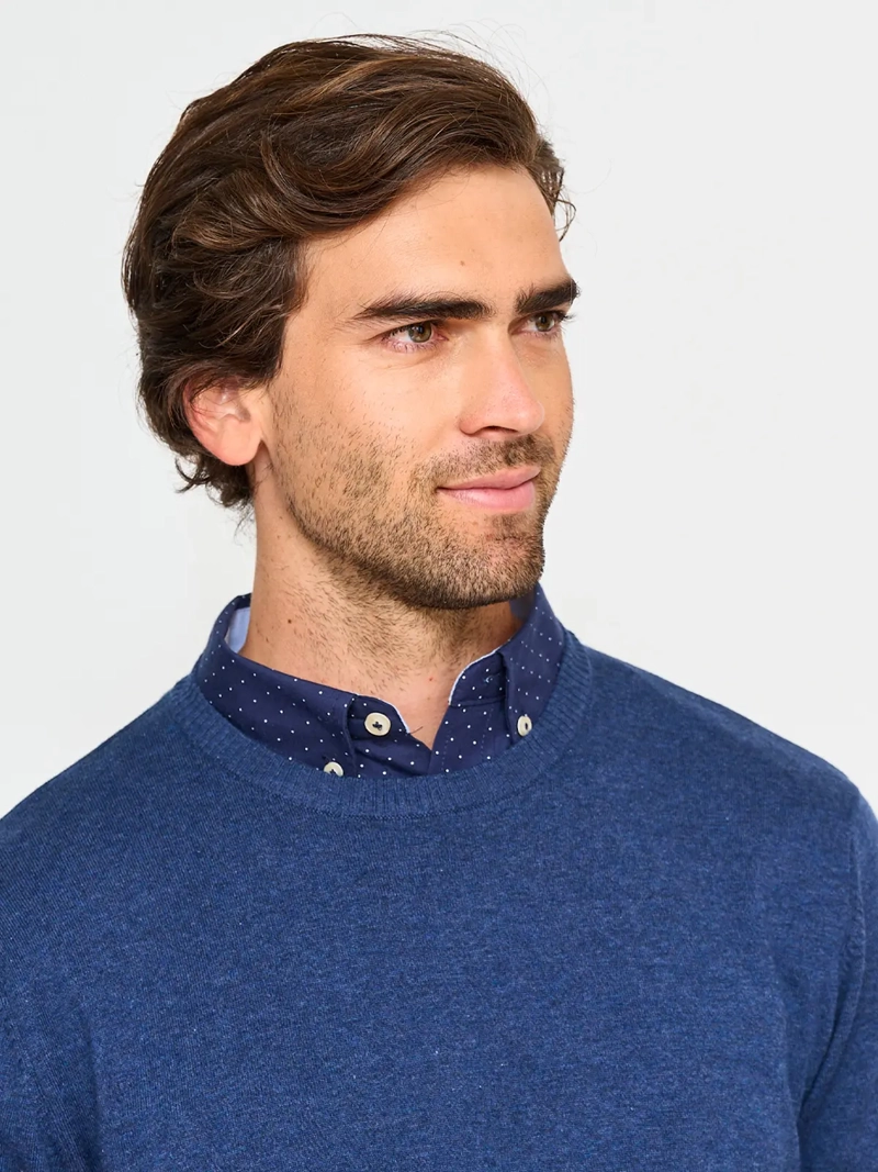 SWEATER ALGODÓN HOMBRE KENNETH STEVENS CUELLO REDONDO - 3