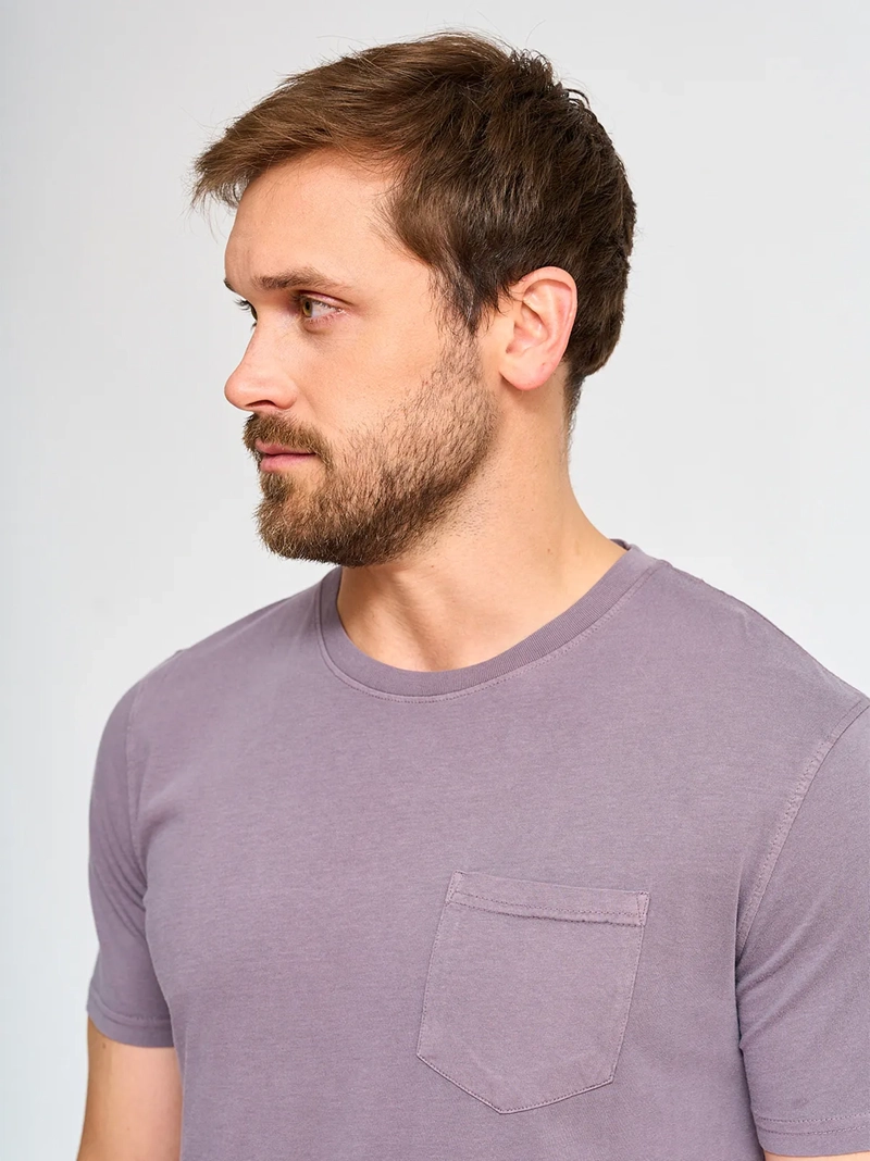 POLERA HOMBRE CACHAREL MANGA CORTA ALGODÓN CUELLO REDONDO - 3