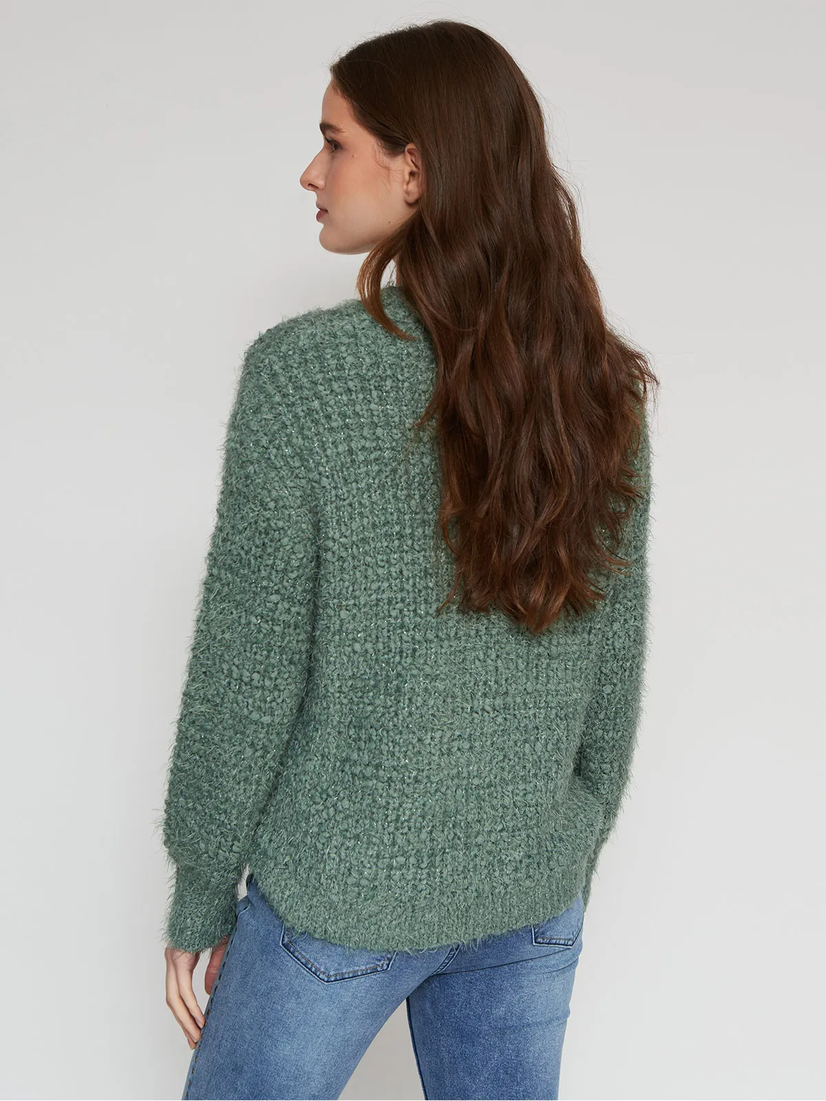 SWEATER MUJER TATIENNE CUELLO REDONDO BRILLOS - 2