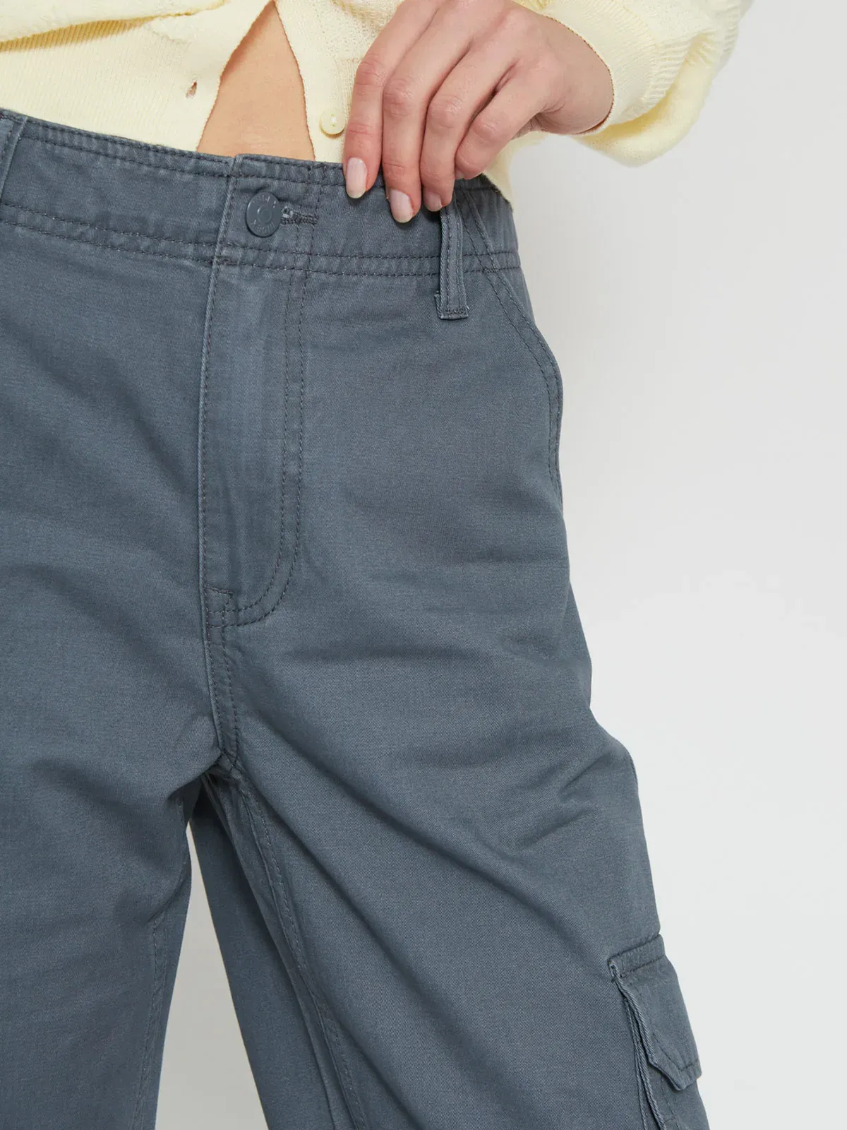 PANTALÓN DE BUZO MUJER INDEX CARGO ALGODÓN  - 4