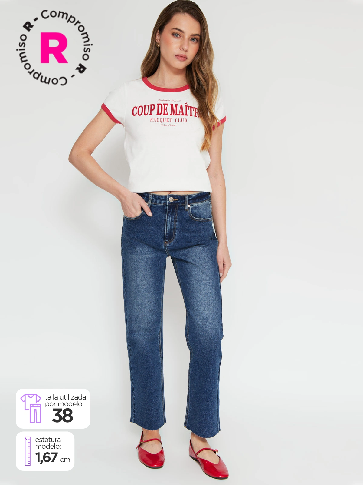 JEANS MUJER INDEX FLARE ALGODÓN - 1