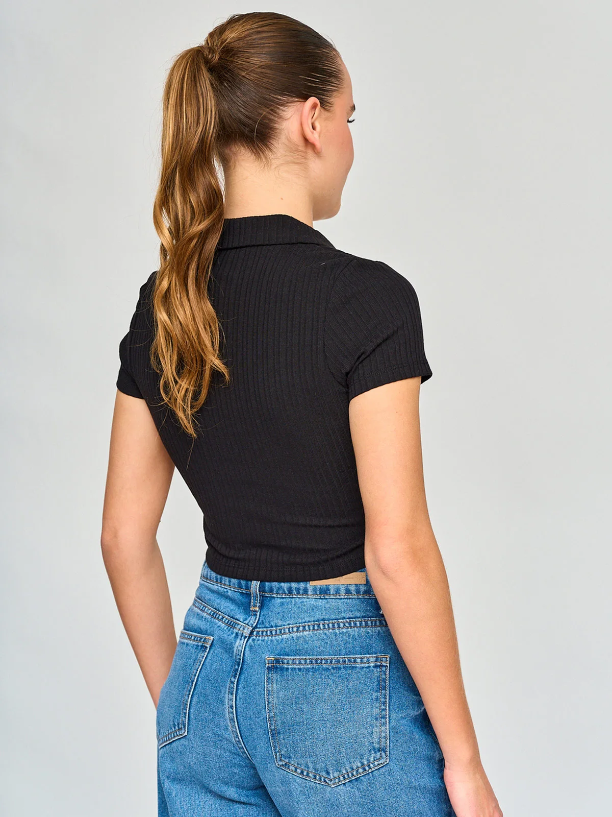 POLERA MANGA CORTA ALGODÓN MUJER INDEX CUELLO POLO - 2