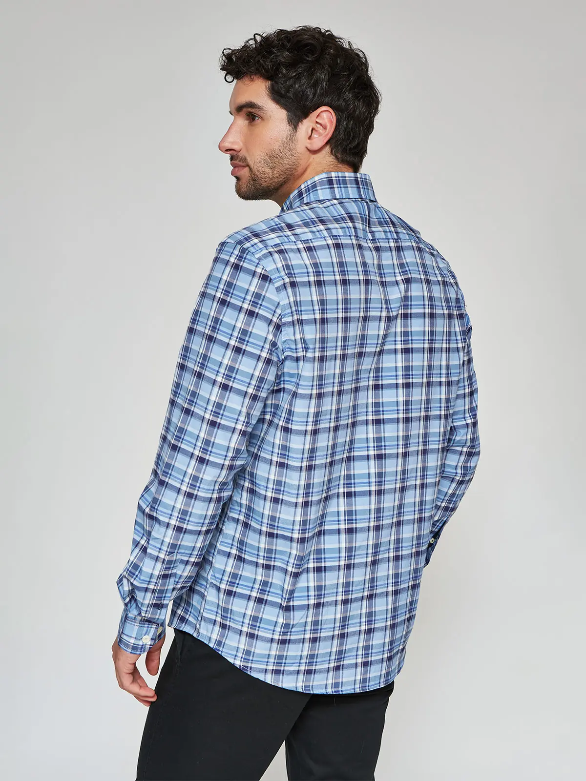 CAMISA MANGA LARGA ALGODÓN HOMBRE KENNETH STEVENS BORJA - 2