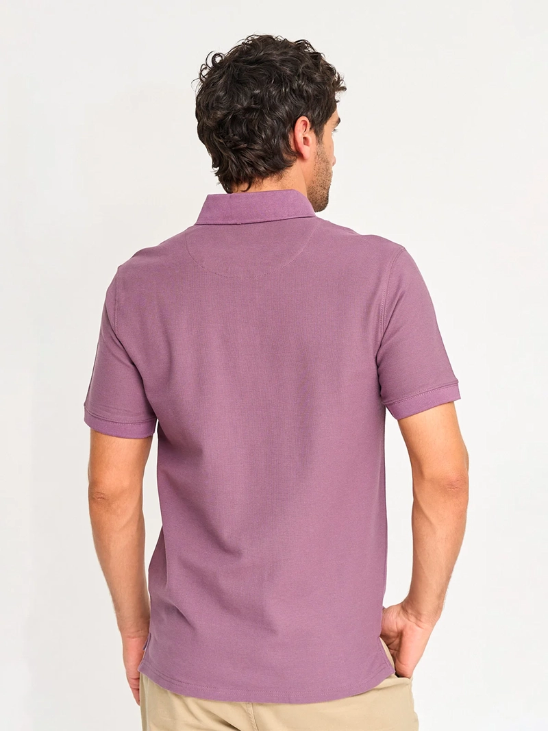 POLERA HOMBRE CACHAREL MANGA CORTA ALGODÓN BÁSICA - 2