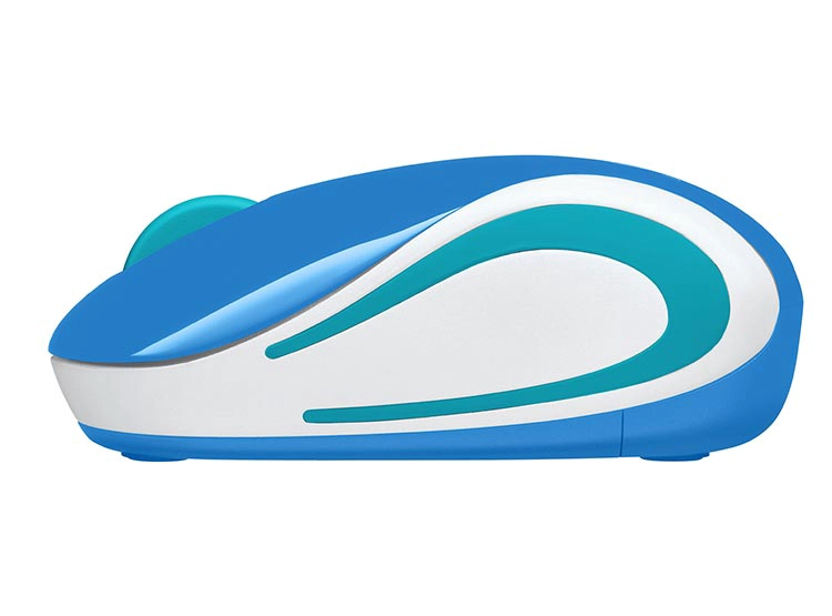 MOUSE INALÁMBRICO LOGITECH M187 AZUL - 2