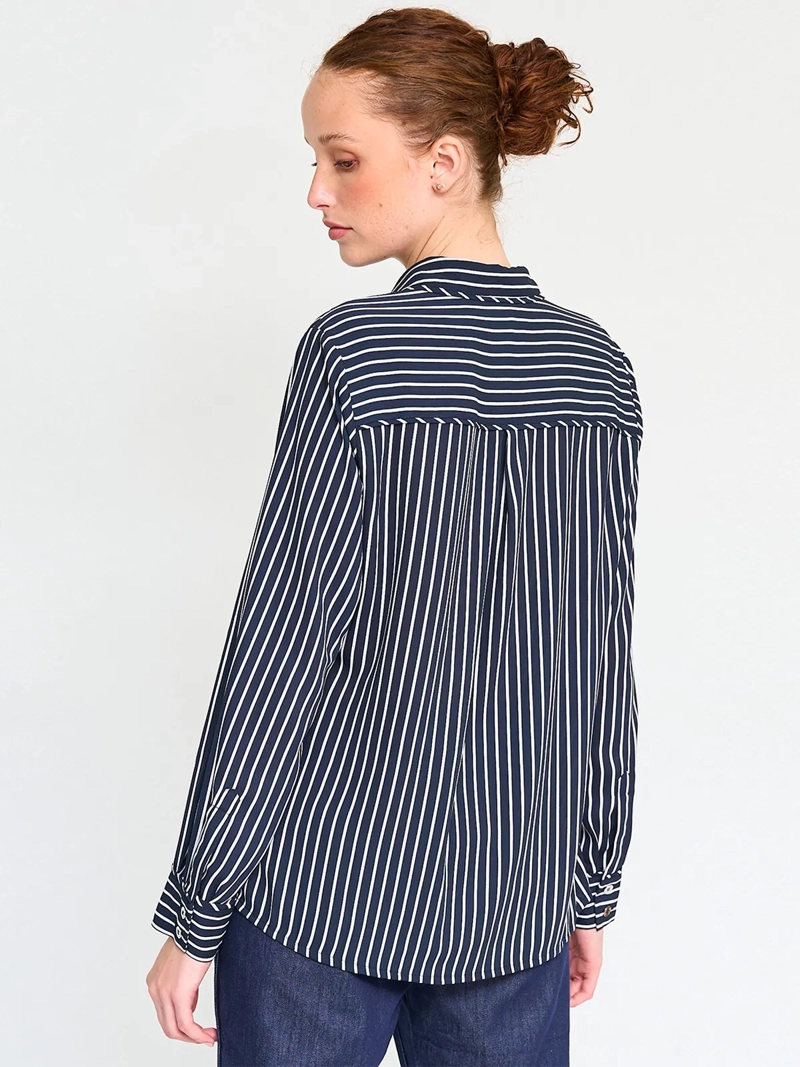 BLUSA MANGA LARGA MUJER CACHAREL CUELLO CAMISERO - 2