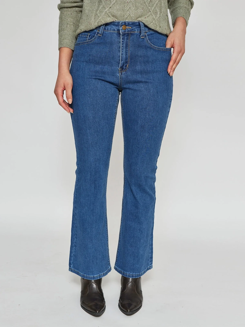 JEANS MUJER AZIZ FLARE ALGODÓN  - 2