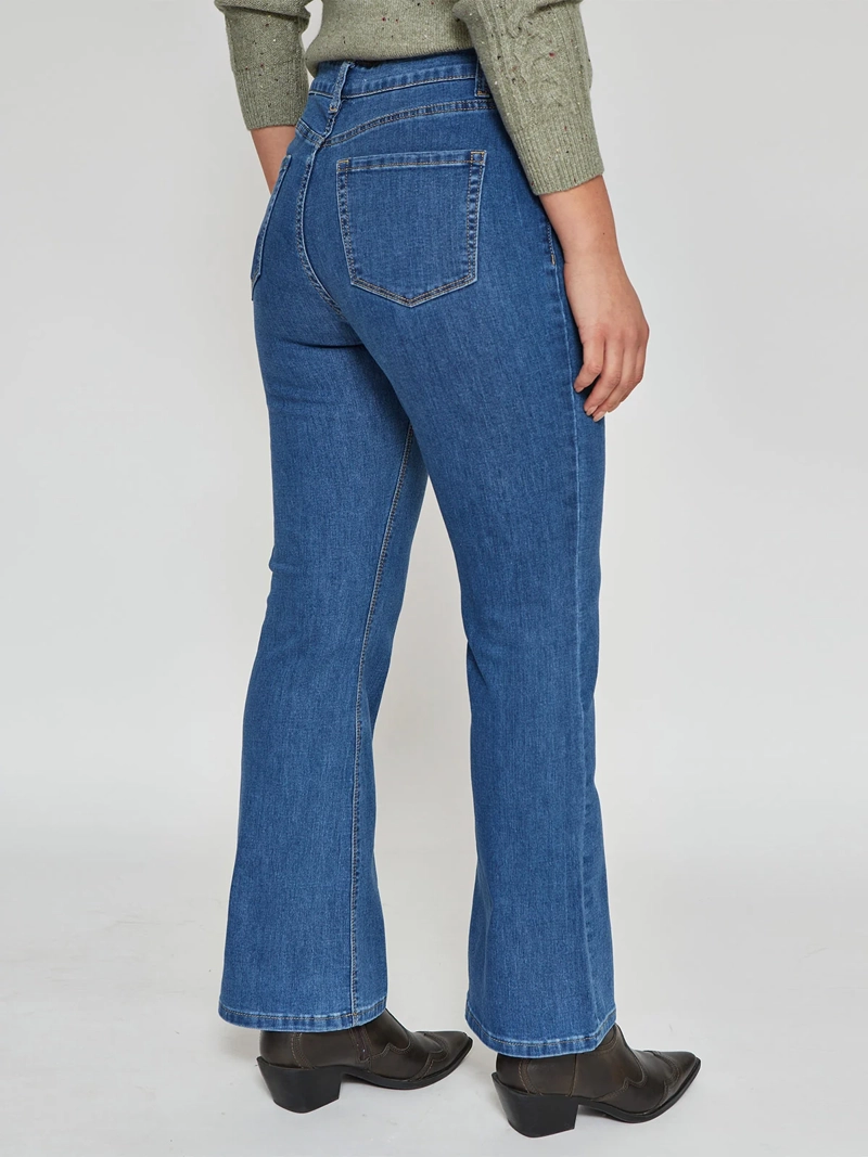 JEANS MUJER AZIZ FLARE ALGODÓN  - 3