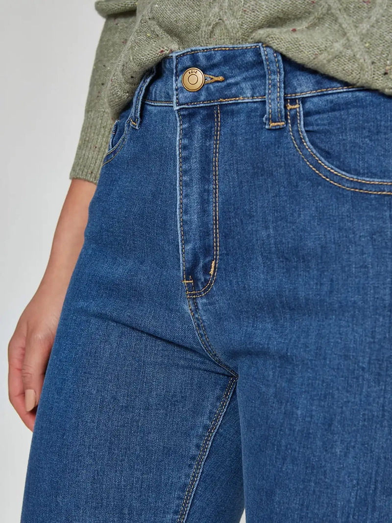JEANS MUJER AZIZ FLARE ALGODÓN  - 4