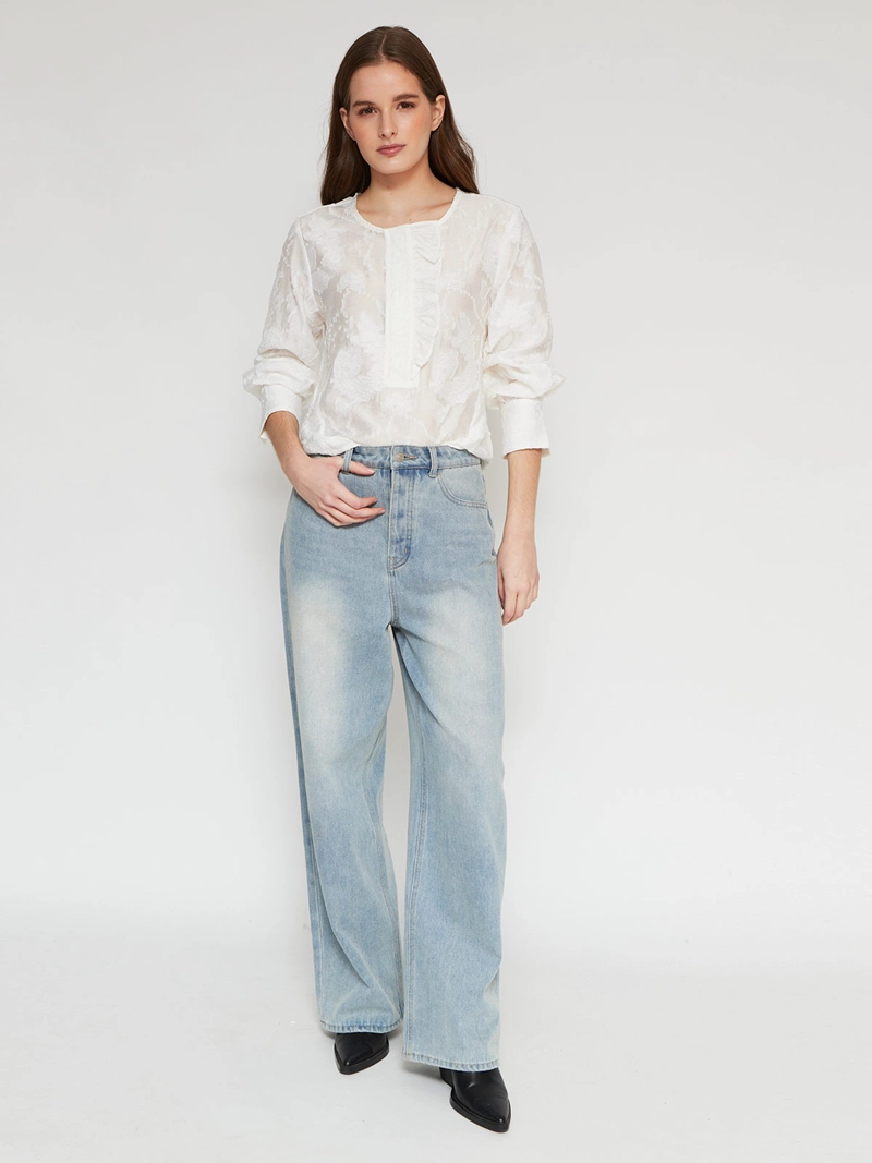 BLUSA MUJER MARQUIS JACQUARD VUELOS - 4