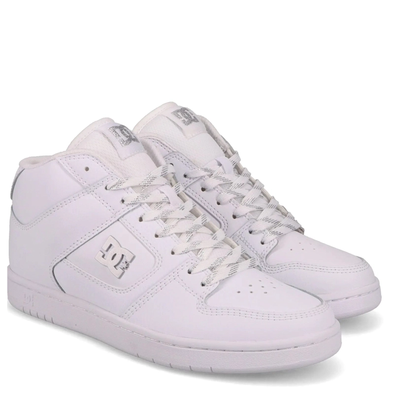 ZAPATILLAS MUJER DC SHOES URBANAS BLANCO MANTECA 4 MID CUERO - 2