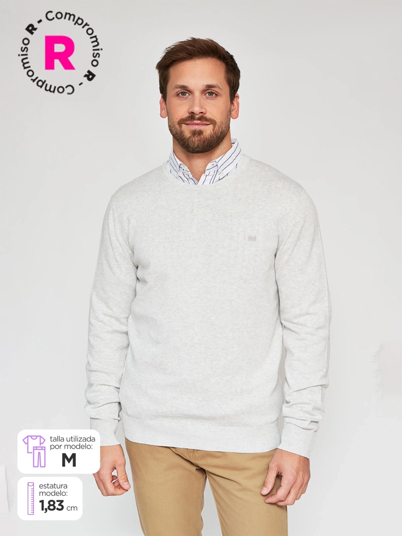 SWEATER ALGODÓN HOMBRE REGATTA CUELLO REDONDO