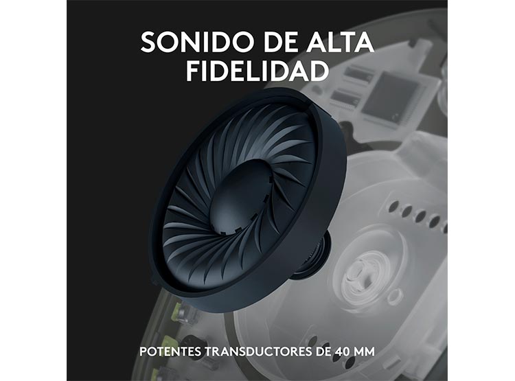 AUDÍFONOS LOGITECH HEADSET G435 WIRELESS AZUL BLUETOOTH - 4