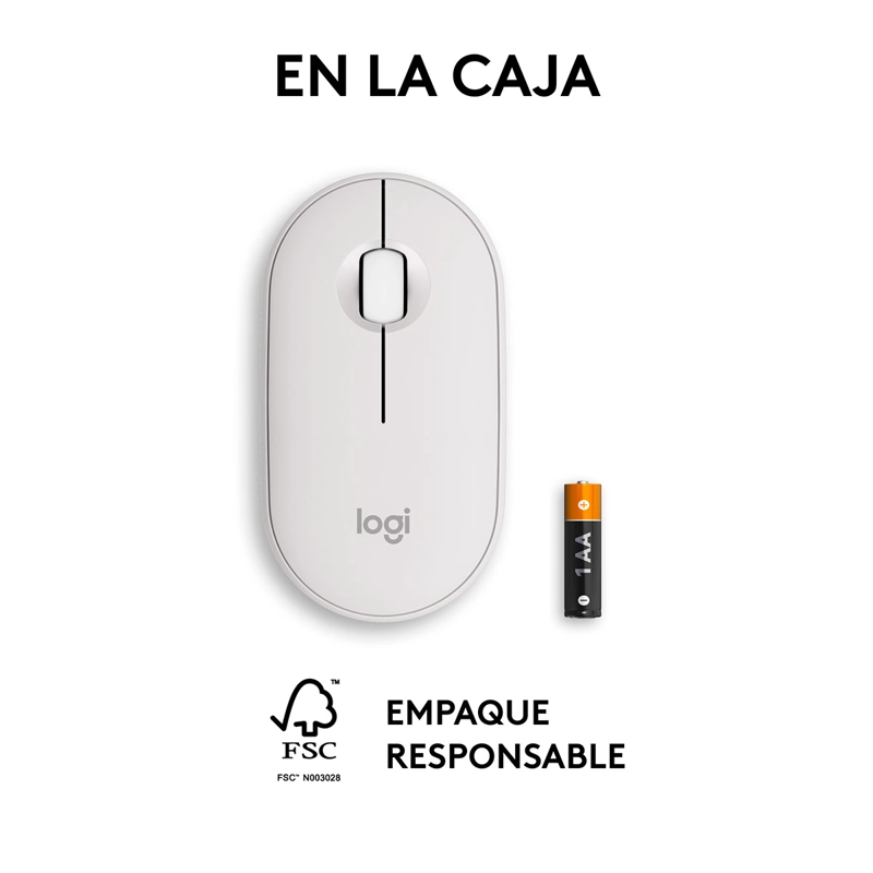 MOUSE INALÁMBRICO LOGITECH 2 M350 BLANCO - 9