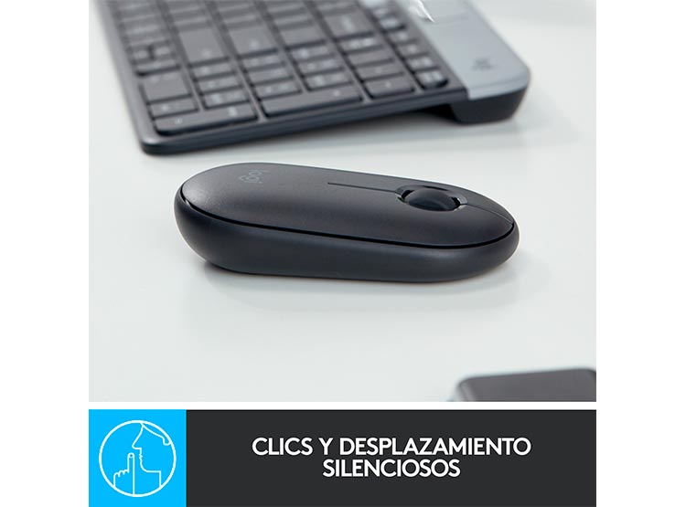 MOUSE INALÁMBRICO LOGITECH 2 M350 GRAFITO - 3