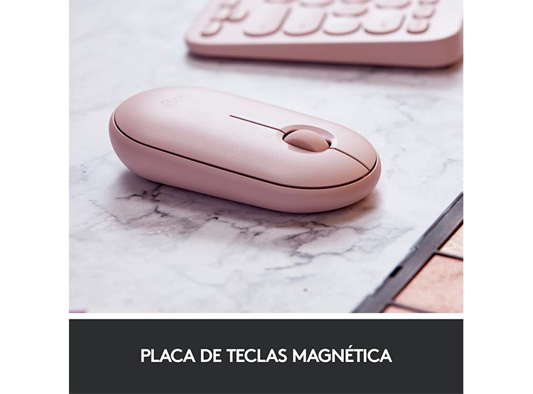 MOUSE INALÁMBRICO LOGITECH 2 M350 ROSADO - 7