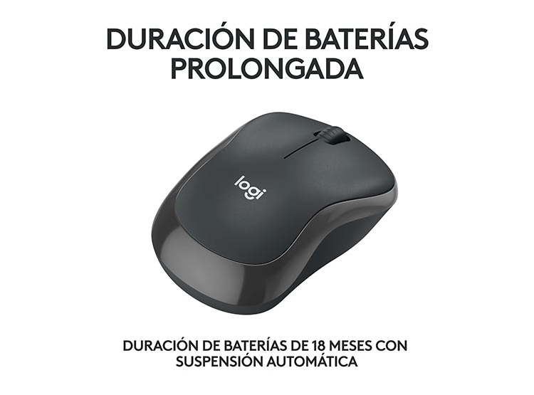 MOUSE INALÁMBRICO LOGITECH M240 GRAFITO - 4