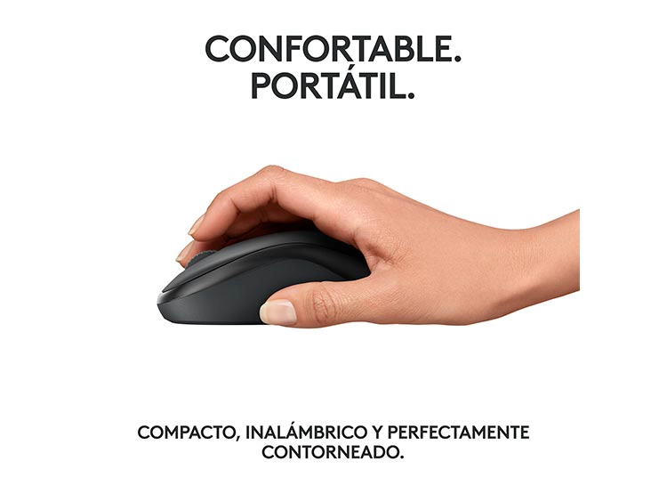 MOUSE INALÁMBRICO LOGITECH M240 GRAFITO - 5