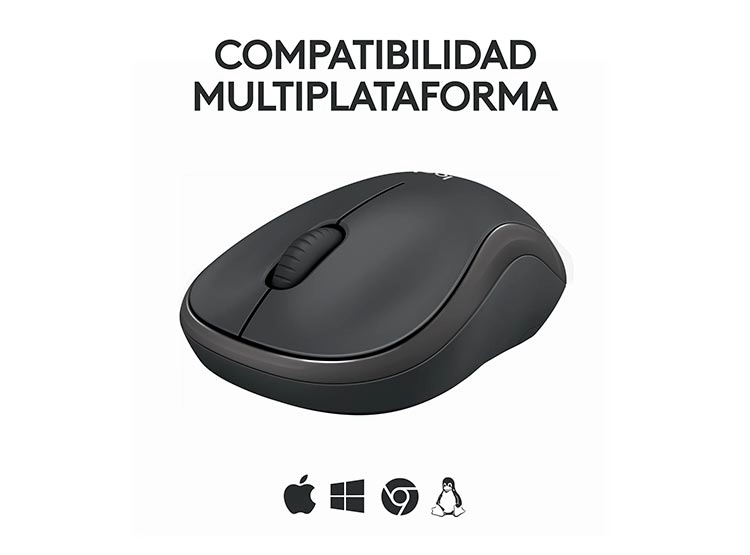 MOUSE INALÁMBRICO LOGITECH M240 GRAFITO - 6
