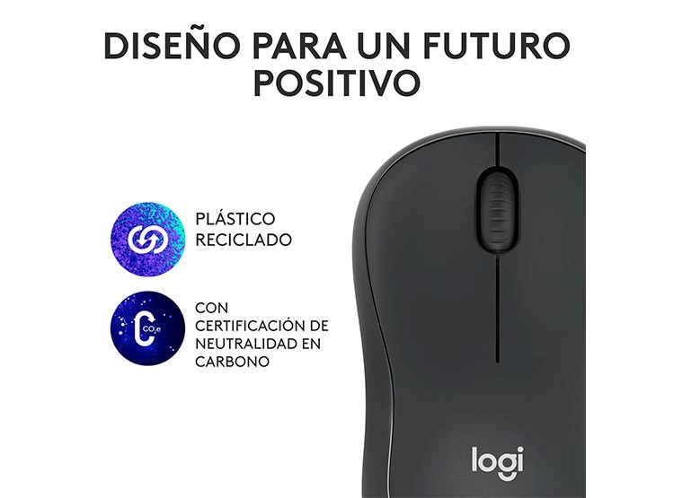 MOUSE INALÁMBRICO LOGITECH M240 GRAFITO - 8