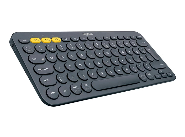 TECLADO WINDOWS MAC OS LINUX INALÁMBRICO LOGITECH PEBBLE KEYS 2 K380 GRAFITO - 1