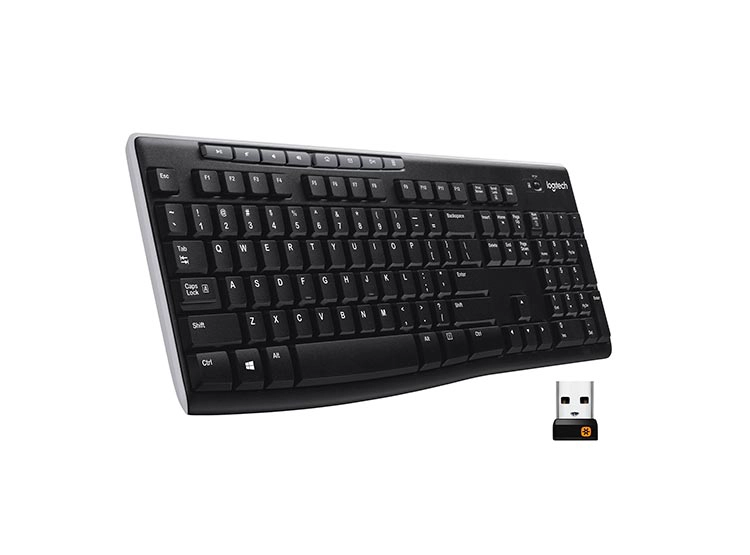 TECLADO WINDOWS INALÁMBRICO LOGITECH K270 NEGRO - 1