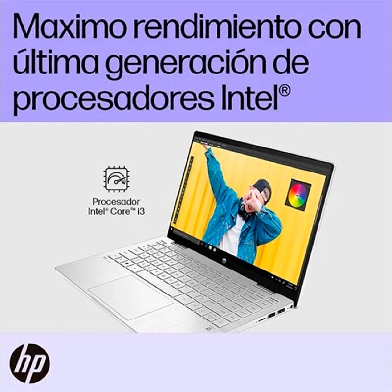 NOTEBOOK HP PAVILION X360 14-EK0010LA INTEL CORE I3 8 GB RAM 512 GB SSD PANTALLA TOUCH 14" - 7