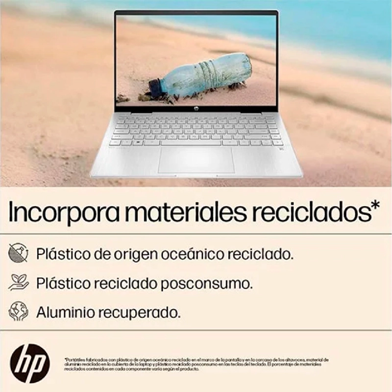 NOTEBOOK HP PAVILION X360 14-EK0010LA INTEL CORE I3 8 GB RAM 512 GB SSD PANTALLA TOUCH 14" - 10