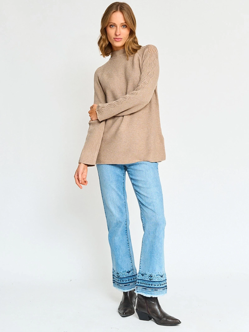 SWEATER MUJER TATIENNE LISO - 4