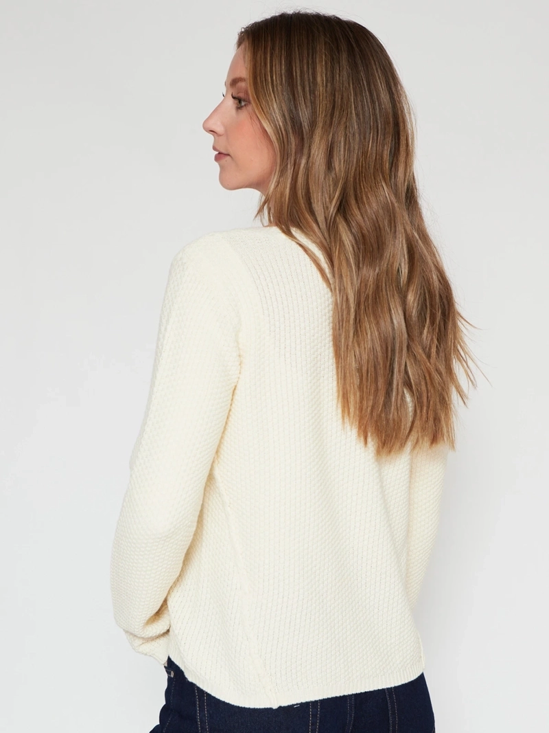 SWEATER MUJER BARBADOS TRENZADO ALGODÓN - 2