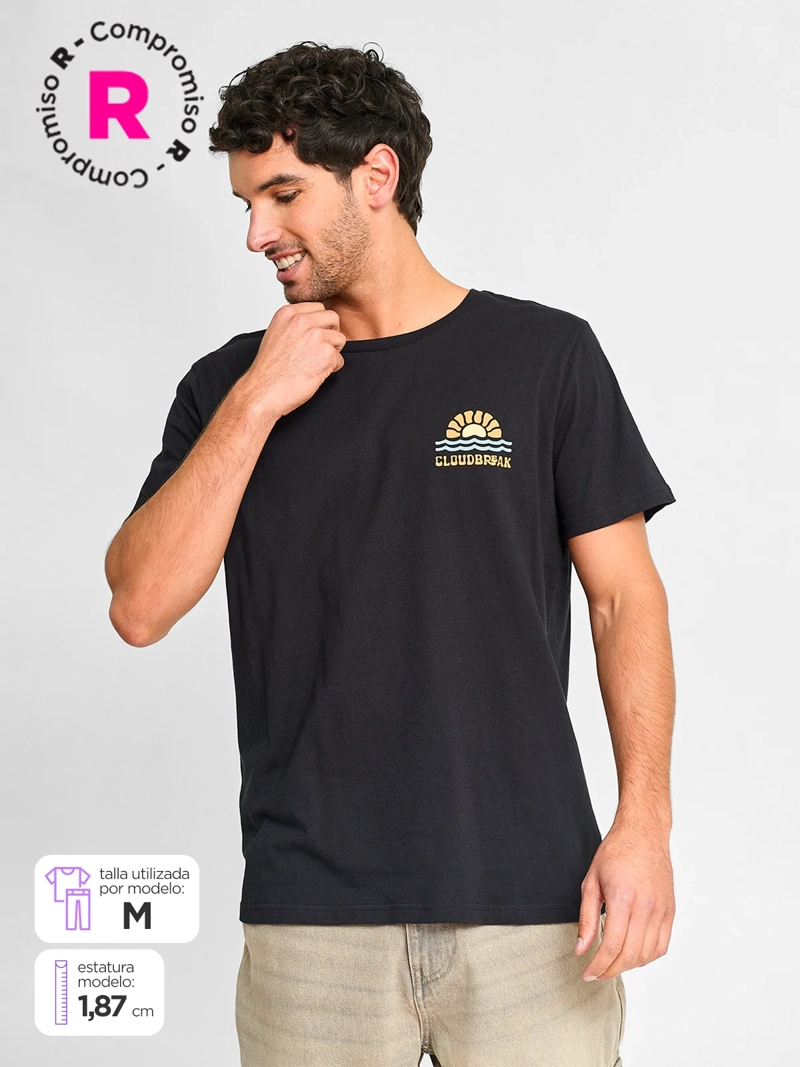 POLERA MANGA CORTA ALGODÓN HOMBRE CLOUDBREAK DAMESA - 1