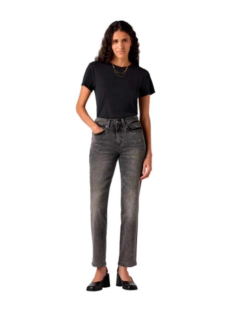 JEANS MUJER LEVI'S ALGODÓN 724 HIGH RISE STRAIGHT - 1