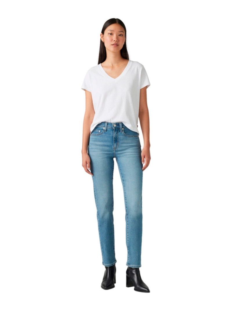 JEANS MUJER LEVI'S ALGODÓN 724 HIGH RISE STRAIGHT - 1