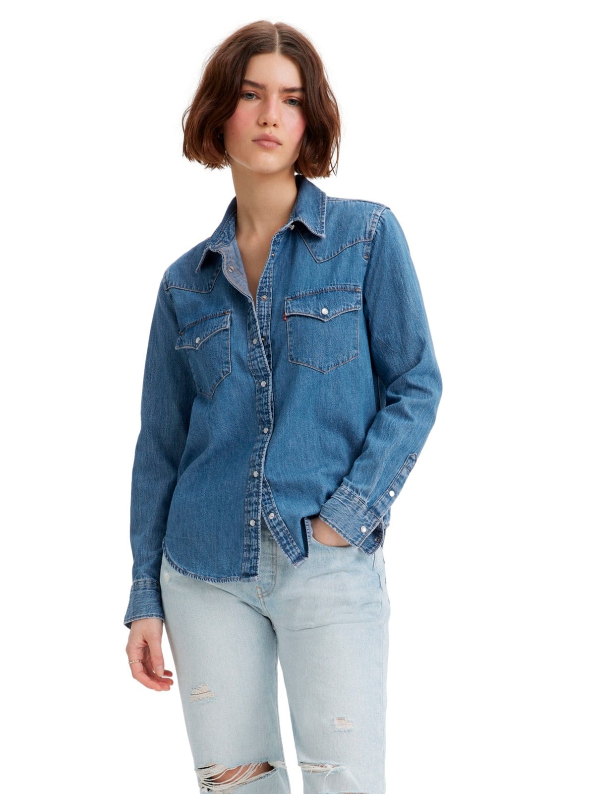 BLUSA MUJER LEVI'S MANGA LARGA DENIM - 1