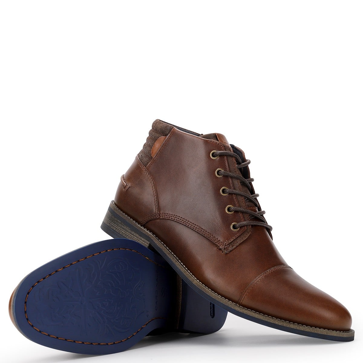 BOTINES CUERO HOMBRE CARDINALE CAFÉ DENIZEN - 3