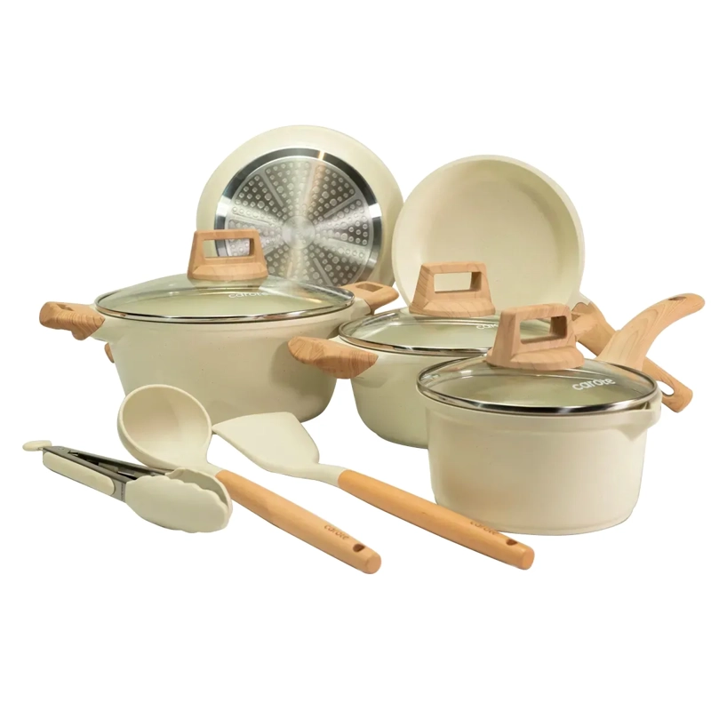 BATERÍA DE COCINA CAROTE 11 PZS BLANCO CREMA - 1